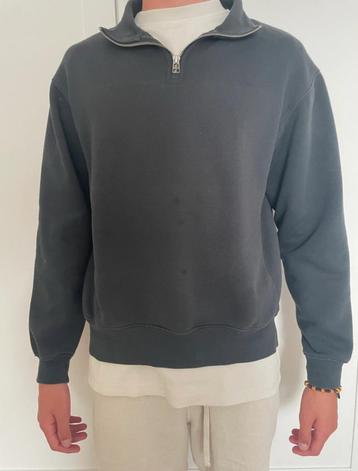 Grijs/blauwe Zipper Trui - Maat S beschikbaar voor biedingen