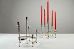 "Spiral" kandelaars van Gunnar Ander voor Ystad-Metall, Overige kleuren, Ophalen of Verzenden, Zo goed als nieuw, Metaal