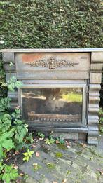 FLAME Gietijzeren kachel openhaard incl afvoerpijpen, Huis en Inrichting, Haarden, Ophalen, Gebruikt, Vrijstaande haard, Houthaard