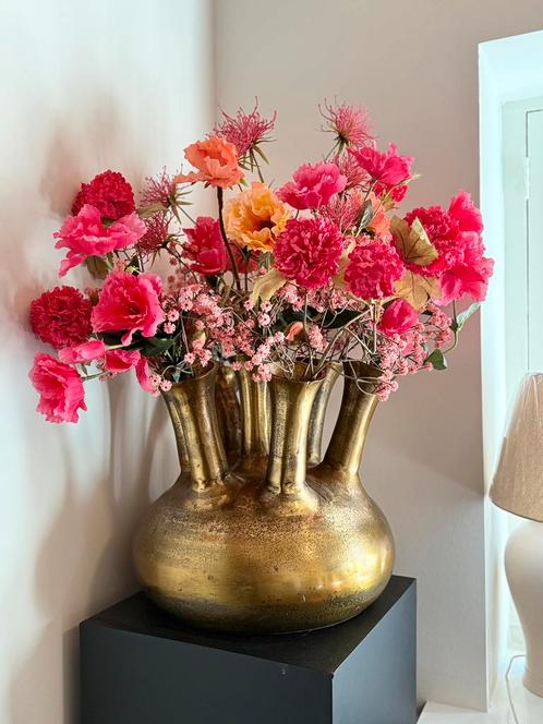 Colmore toetersvaas 7 toeters goud, Huis en Inrichting, Woonaccessoires | Vazen, Ophalen of Verzenden