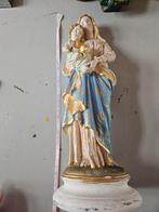 Maria met kind in arm. Het neusje is weg, gemaakt van gips, Antiek en Kunst, Ophalen of Verzenden