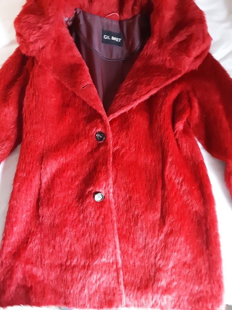Damesjas gil bret, Kleding | Dames, Jassen | Winter, Zo goed als nieuw, Maat 42/44 (L), Rood, Ophalen of Verzenden