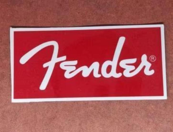 FENDER Giitaren logo Retro Gitaar muziek Sticker Decal, Verzamelen, Overige Verzamelen, Nieuw, Ophalen of Verzenden