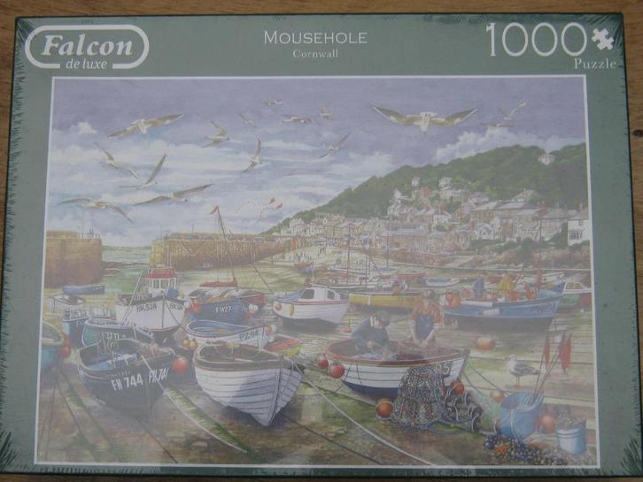 Nieuwe puzzel 1000 stukjes Mousehole Cornwall, Hobby en Vrije tijd, Denksport en Puzzels, Nieuw, Legpuzzel, 500 t/m 1500 stukjes