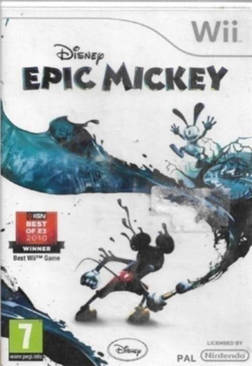 Disney Epic Mickey (wii), Spelcomputers en Games, Games | Nintendo Wii, Zo goed als nieuw, Platform, 1 speler, Vanaf 7 jaar, Ophalen of Verzenden