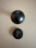 Zwarte deurknop, Doe-het-zelf en Verbouw, Hang- en Sluitwerk, Ophalen of Verzenden, Zo goed als nieuw, Klink of Kruk