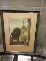 Oude Stadsgezicht Lijntje Amersfoort, Antiek en Kunst, Kunst | Schilderijen | Klassiek, Ophalen of Verzenden