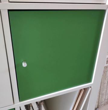 Inzet deurtjes groen kallax vakkenkast  beschikbaar voor biedingen