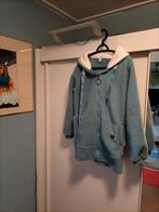 blauw fleece vest met rits, en capuchon, Maat 38/40 (M), Blauw, Nieuw, Ophalen of Verzenden