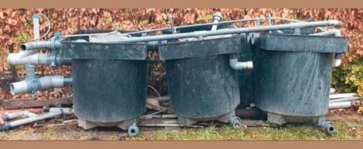 3x 440l filterbakken, Tuin en Terras, Vijver-toebehoren, Vijverfilter, Ophalen