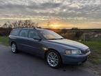 Volvo V70 2.4 T 200PK AUT 2000 Groen, Auto's, 1800 kg, Zwart, Leder en Stof, Stationwagon