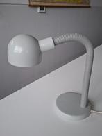 vintage grijze bureaulamp happy light jaren 80 design retro, Gebruikt, Vintage, Ophalen of Verzenden, Minder dan 50 cm