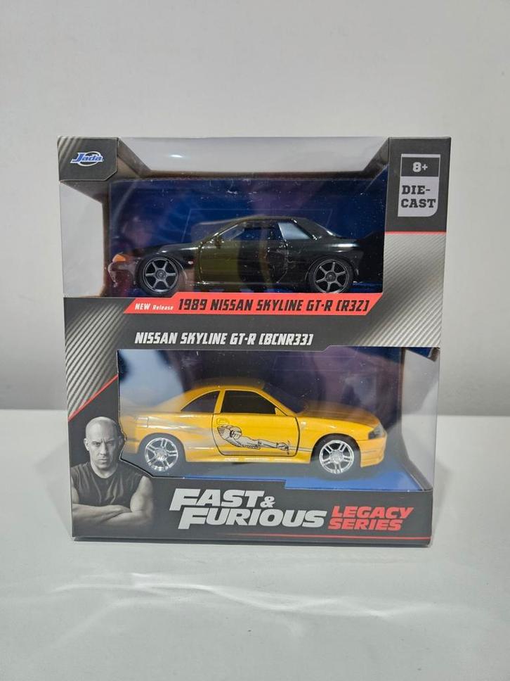 Nissan Skyline GT-R R32 R33 Fast and Furious, Hobby en Vrije tijd, Modelauto's | 1:32, Nieuw, Auto, Overige merken, Ophalen of Verzenden
