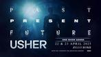Usher tickets 26 april 2025 rij 2 vak 207 kostprijs!, Tickets en Kaartjes, Twee personen