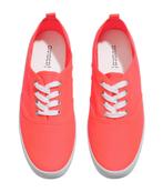 H&M neon oranje stoffen gympen sport schoenen maat 39, H&M, Nieuw, Oranje, Ophalen of Verzenden