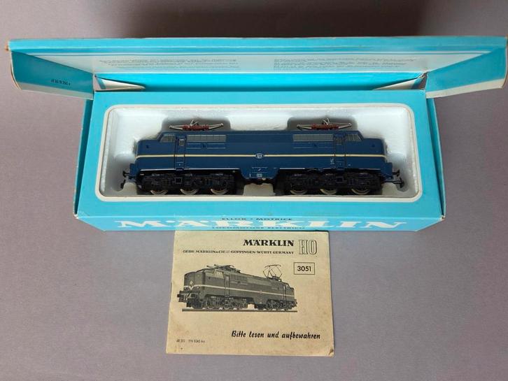 Märklin 3051 NS 1219 met OVP + boekje. In zeer nette staat, Hobby en Vrije tijd, Modeltreinen | H0, Gebruikt, Locomotief, Wisselstroom