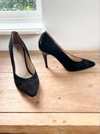 Ganni pumps suede/lak zwart, maat 40 - NP 350,-, Pumps, Zwart, Ophalen of Verzenden, Zo goed als nieuw