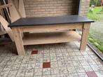 Mooie salontafel met opbergplank, Gebruikt, 100 tot 150 cm, 50 tot 75 cm, Rechthoekig