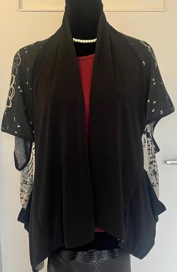 Didi kimonovest zwart creme maat XS / S 38/40 beschikbaar voor biedingen