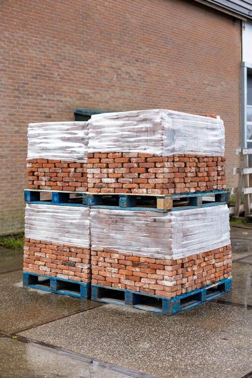 Antieke rode oranje bakvorm metselsteen 18x4.5, 150M2!, Doe-het-zelf en Verbouw, Metselstenen, Bakstenen, Ophalen of Verzenden