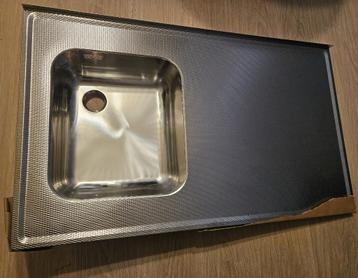 Reginox RVS werkblad met spoelbak links 102x60x14 cm beschikbaar voor biedingen