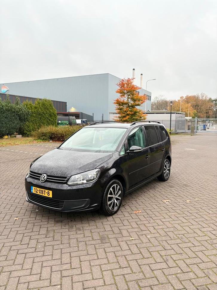 Volkswagen Touran 1.2 TSI 77KW BMT 7P 2012 Zwart, Auto's, Volkswagen, Particulier, Touran, ABS, Airbags, Airconditioning, Alarm