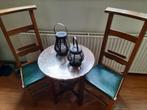 2 bidstoelen+bijzet tafeltje, Ophalen