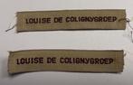 Scouting bandjes Louise de Colignygroep vintage set, Ophalen of Verzenden, Zo goed als nieuw, Embleem, Speld of Insigne