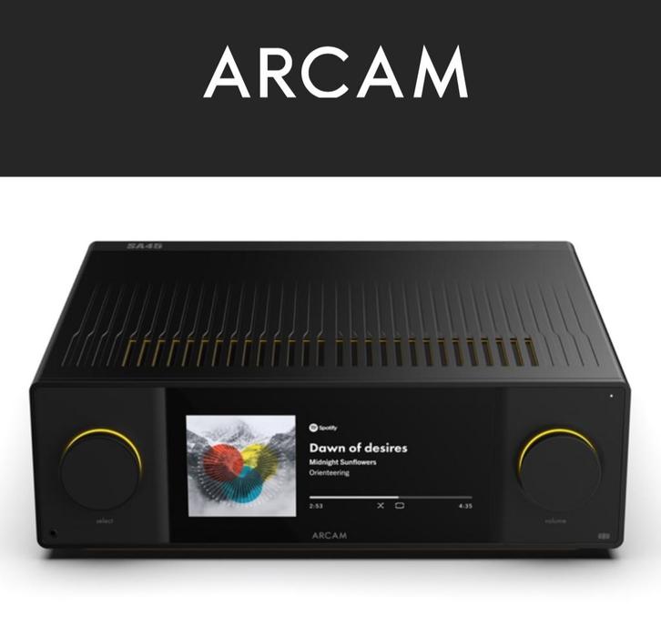 Arcam A45 Referentie Class G streaming versterker Dirac Live, Audio, Tv en Foto, Versterkers en Receivers, Nieuw, Stereo, 120 watt of meer