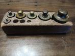 Antiek messing gewichten 100gr,50gr.,20gr.,10gr., Antiek en Kunst, Antiek | Gereedschap en Instrumenten, Ophalen of Verzenden