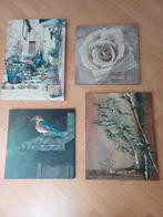 4 schilderijen samen €15,, Ophalen