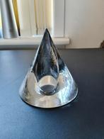 2742 vintage design modernist teepee piramide kandelaar, Ophalen of Verzenden, Overige materialen, Minder dan 25 cm