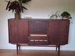 Vintage highboard dressoir, Deens design, Ophalen, Gebruikt, 150 tot 200 cm, Met klep(pen)