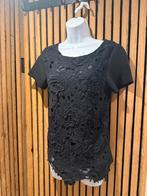 Twin-Set zwarte kanten top dames valt als M, Kleding | Dames, T-shirts, Maat 38/40 (M), Zwart, Ophalen of Verzenden, Zo goed als nieuw