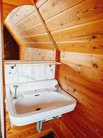 Wastafel met marmeren plateau - wasbak, Ophalen, Gebruikt, 100 tot 150 cm, 50 tot 100 cm