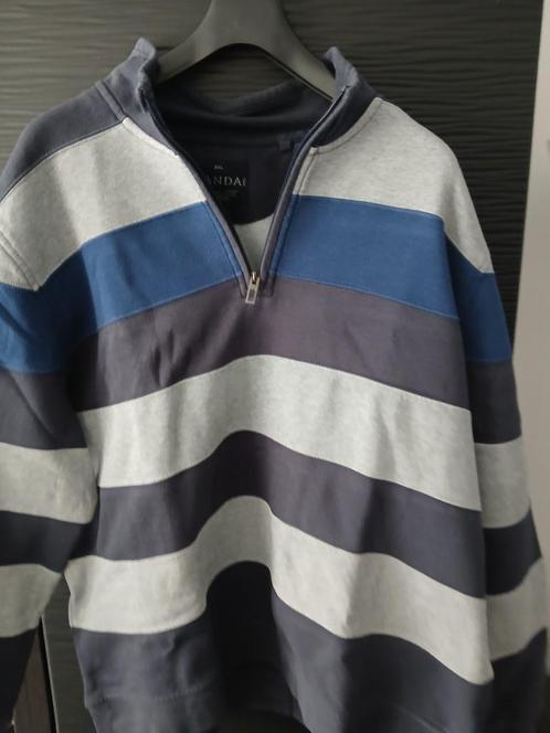 gestreepte heren trui blauwe wit maat 3xl, Kleding | Heren, Grote Maten, Zo goed als nieuw, Trui of Vest, Overige kleuren, Ophalen of Verzenden