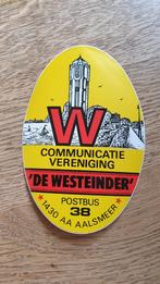 Stickers Communicatie Vereniging De Westeinder AALSMEER, Ophalen of Verzenden, Zo goed als nieuw
