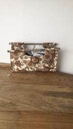 Retro tasje met beugels en drukknoop, Ophalen of Verzenden, Zo goed als nieuw