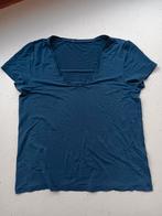 Samsoe M cupro T-shirt, Maat 38/40 (M), Blauw, Ophalen of Verzenden, Zo goed als nieuw