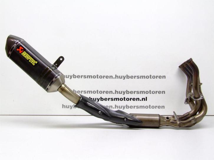 Uitlaat Systeem met Akrapovic demper - Kawasaki Z900 FP, Motoren, Onderdelen | Kawasaki, Gebruikt, Ophalen