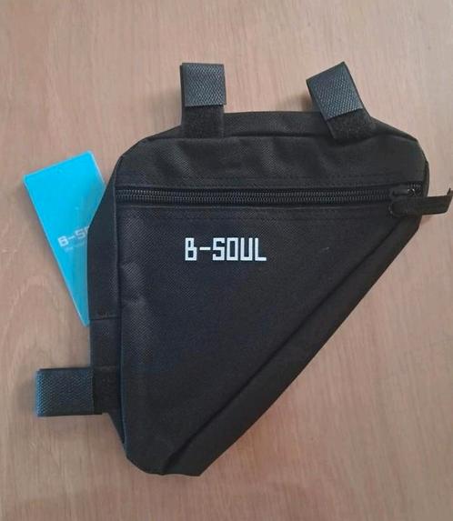 B-soul | Frametas | 1L | zwart, Fietsen en Brommers, Fietsaccessoires | Fietstassen, Nieuw, Ophalen of Verzenden