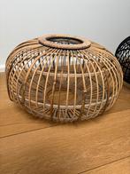 Rotan lampenkap riet, 25 tot 50 cm, Zwart, Rond, Ophalen of Verzenden