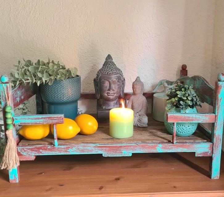 Tafeltuintje etagere bajot minitafeltje tapasplank altaartje, Huis en Inrichting, Woonaccessoires | Etagères, Zo goed als nieuw