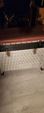 Vintage Metalen Kist met Zitkussen, Huis en Inrichting, Woonaccessoires | Kapstokken, Gebruikt, Overige typen, Ophalen of Verzenden