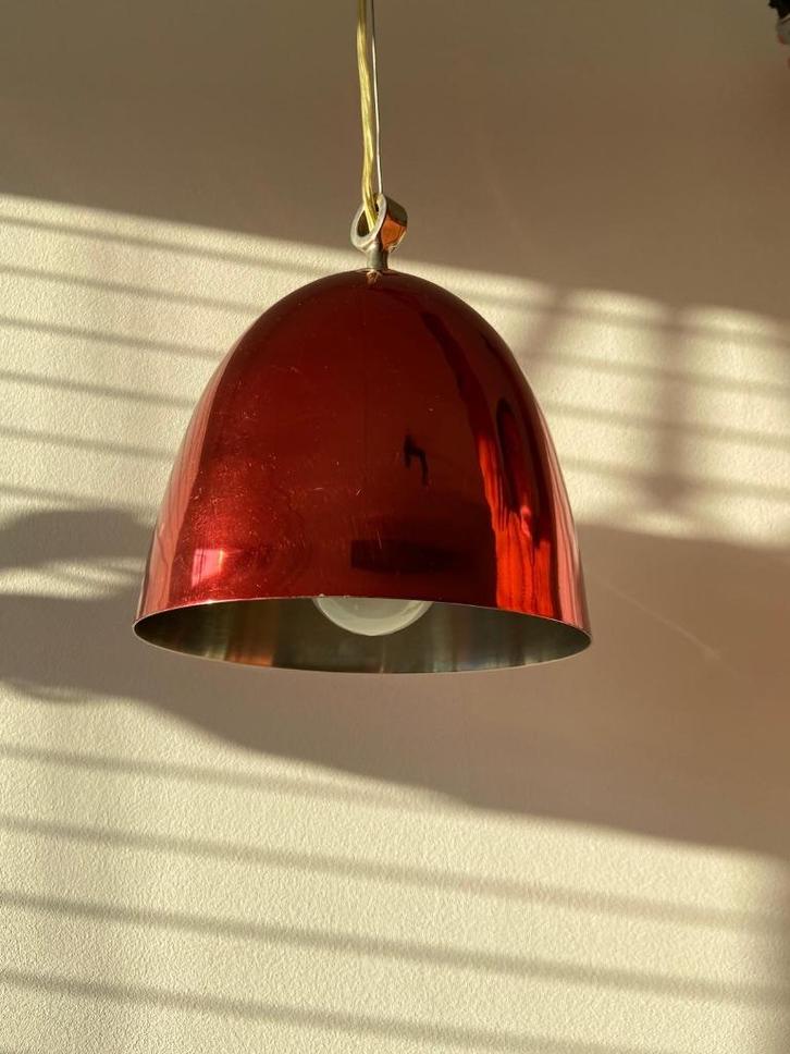 Dutch Design - Metallic rood pendant lamp - Edward van Vliet, Huis en Inrichting, Lampen | Hanglampen, Zo goed als nieuw, Minder dan 50 cm
