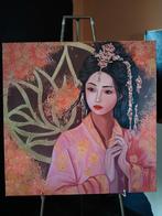 Schilderij 'lotus', Ophalen of Verzenden