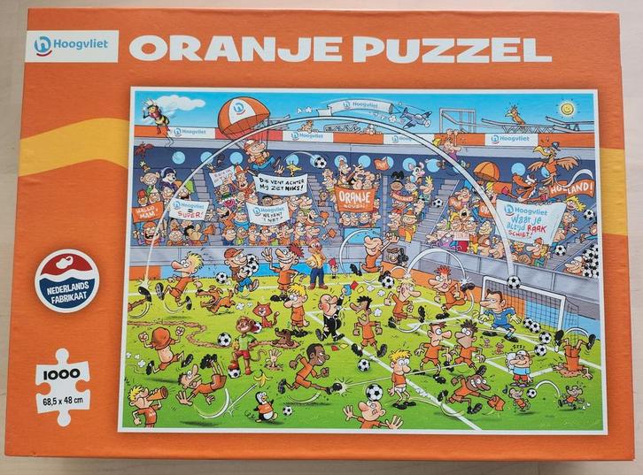 Hoogvliet Oranje Puzzel - 1000 stukjes, Hobby en Vrije tijd, Denksport en Puzzels, Nieuw, Legpuzzel, 500 t/m 1500 stukjes, Ophalen of Verzenden