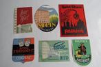 6 Originele antieke koffer reis stickers / labels, Ophalen of Verzenden, Overige typen