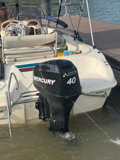 Mercury buitenboord motor, Watersport en Boten, Buiten- en Binnenboordmotoren, Zo goed als nieuw, Benzine, 30 pk of meer, Met afstandsbediening