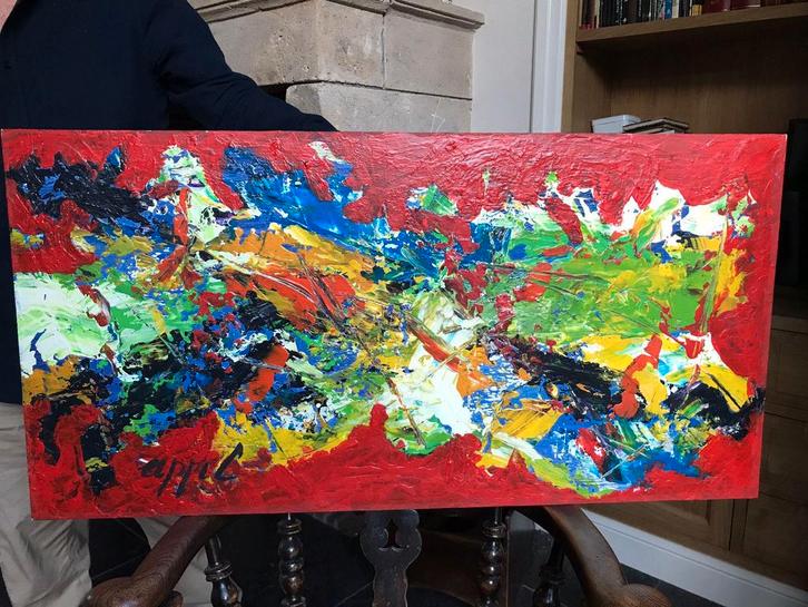 Groot olie werk van Karel Appel  Uniek werk  Gesigneerd, Antiek en Kunst, Kunst | Schilderijen | Klassiek, Ophalen